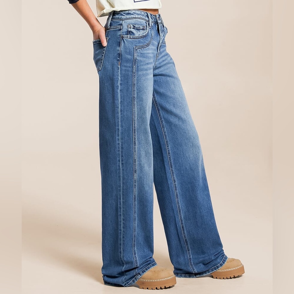 Vervet Kris Baggy Wide Leg Jean Size 23 - Picture 2 of 15